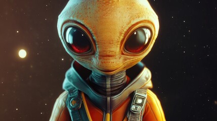 Poster - Cartoon extraterrestrial character