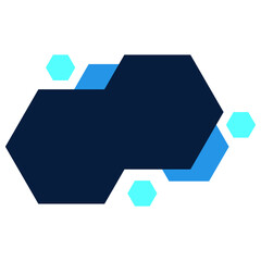 Blue Hexagon Banner