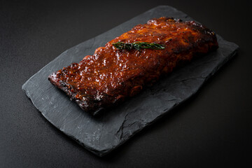 Sticker - grilled and barbecue ribs pork