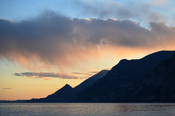 Canvas Print - Abend am Gardasee