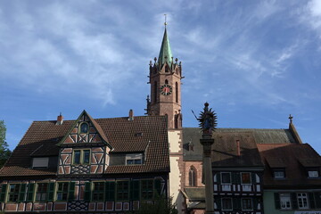 Poster - Marktplatz in Ladenburg