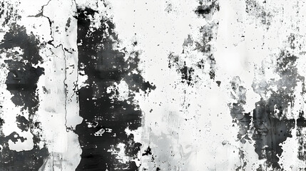 A distressed black and white abstract background featuring grunge textures.