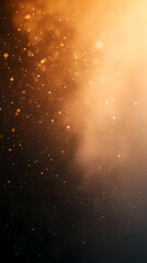 Poster - Abstract background with golden bokeh and light.