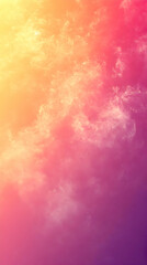 Poster - Abstract background with yellow, orange, and pink gradient.