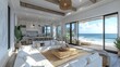 © Sabir - Modern beach house with a spacious living area, stylish decor, and direct views of the ocean.