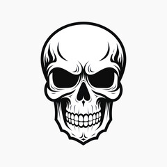 Poster - Stylized skull tattoo design