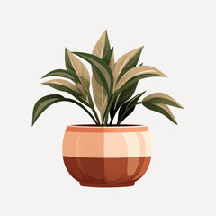 Poster - Elegant potted plant illustration