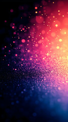 Canvas Print - Abstract blurred pink and blue glitter background with bokeh.