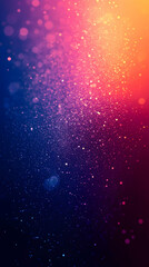 Abstract colorful glitter background with bokeh lights.