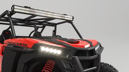 A 3D render of a UTV roofmounted LED light bar