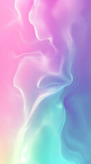 Poster - Abstract gradient background with pastel pink, blue, and green colors.