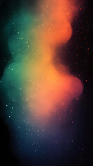 Poster - Abstract gradient background with sparkling stars, reminiscent of a colorful cosmic nebula.