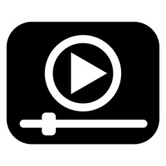 Sticker - Video icon vector illustration graphic design