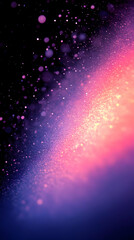 Canvas Print - Abstract pink and purple glitter bokeh background with dark blue background.