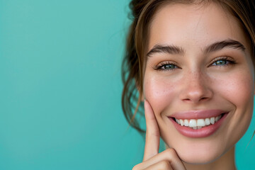 Wall Mural - Portrait of a smiling confident pharmacist working in a pharmacy generative AI