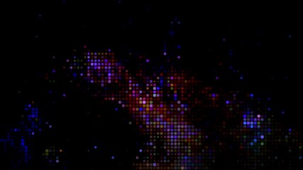 Poster - colorful pixel particle abstract background