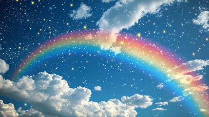 Wall Mural - rainbow in the sky