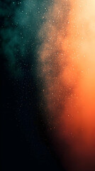 Poster - Abstract texture with green and orange gradient and water droplets.