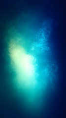 Poster - Abstract textured blue and green gradient background.