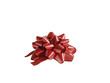 © Asier - Red gift bow with smooth ribbons, isolated on white background. PNG transparent.