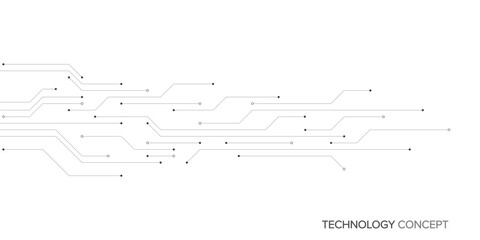 Poster - Circuit board texture with communication technology concept