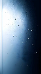 Sticker - Close-up of a blue surface with condensation and water droplets.