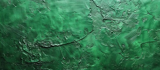 Aufkleber - Texture of a green concrete or plastered wall Abstract backdrop for design featuring copy space for text