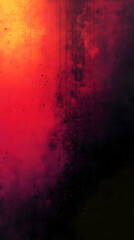 Wall Mural - Red and black grunge texture with bright orange light and textured background.