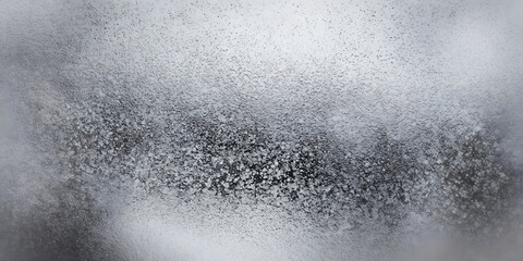 Wall Mural - Seamless vintage subtle gritty grunge speckled film grain noise texture transparent photo overlay. Light grey frosted glass gradient blur background. Abstract fine spray paint particles backdrop.