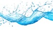 © Phichaphat - Blue Water Splash Isolated on White Background
