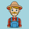 © Gleb - cartoon vector illustration of farmer