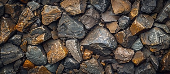 Aufkleber - warm stone or rock surface texture copyspace background