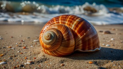 Canvas Print -  shell on the beach