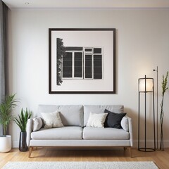 Wall Mural - modern living room interior design