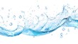 © Phichaphat - Water Splash with Bubbles Isolated on White Background