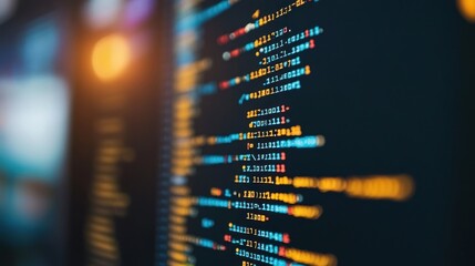 Abstract Code Screen