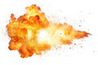 © David Kreuzberg - hot fire explosion isolated on white or transparent png