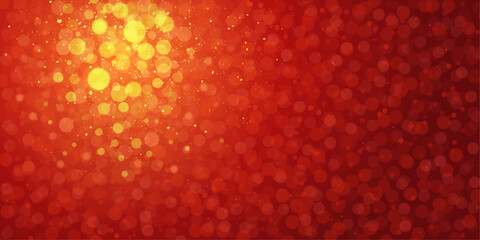 Wall Mural - red christmas light background with glitter background