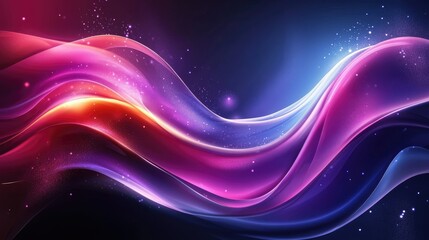 Wall Mural - Futuristic wave, Futuristic data stream vector background