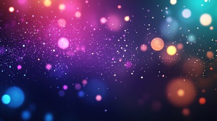Wall Mural - 2d particle effect animation with vibrant, cascading sparkles and flickers, a lively and energetic b