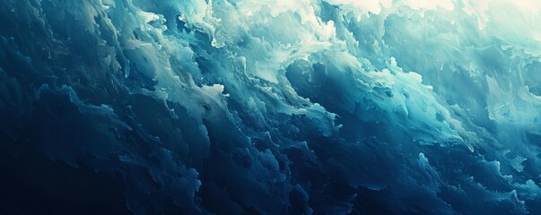 Cool grainy gradient with aquamarine and navy blue, 4K hyperrealistic photo