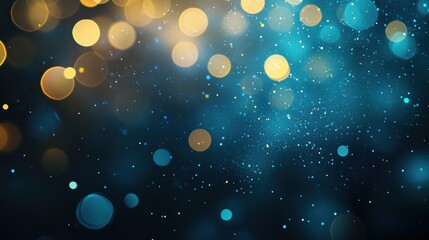 Wall Mural - soft, glowing particles floating gently in a dark background, a serene and magical atmosphere