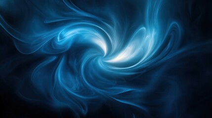 Wall Mural - swirling dust particles illuminated by a single light source, giving a mysterious and ethereal effec