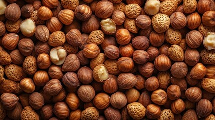 A Close-up of Hazelnut and Almond Collection