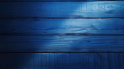 Sticker - Blue Wooden Texture Background