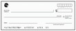 © bibin - Empty money cheque. Bank check. check book template with pattern and blank fields. Currency payment coupon, US dollar check background.