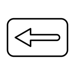 Sticker - Back Button line icon