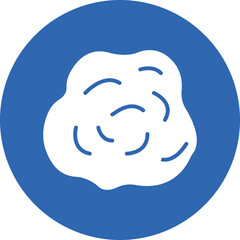 Sticker - Snowball glyph circle icon