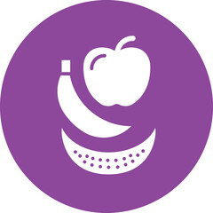 Sticker - Fresh Produce glyph circle icon