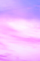 Wall Mural - twilight sky with effect of light in pastel pink, coral, orange, blue tones. colorful sunset of soft